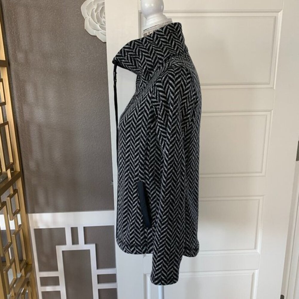 Talbots Mock Neck Herringbone Jacket - image 5